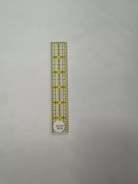 1"x6" Non slip ruler