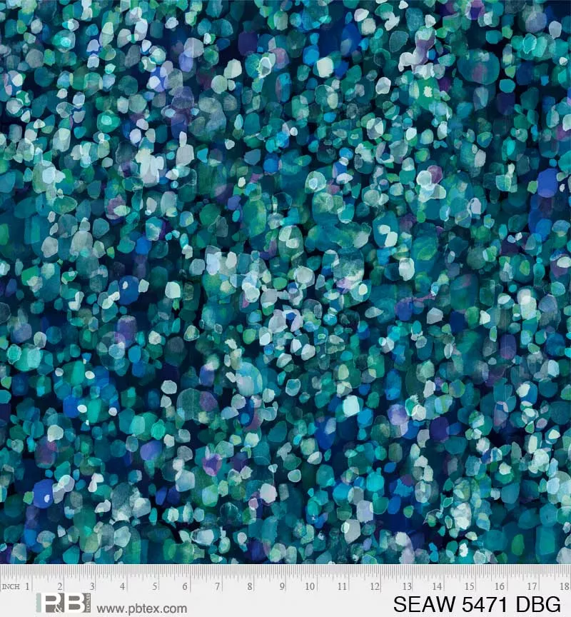 108" Wide Backing- Sea Glass - Ocean Deep