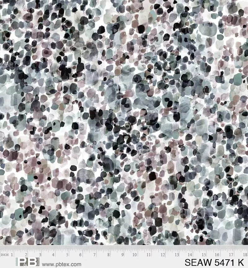 108" Wide Backing- Sea Glass - Stone