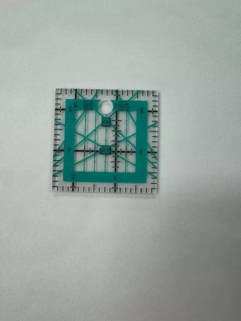 2.5"x2.5" Non slip ruler