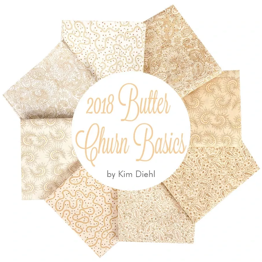 2018 Butter Churn Basics Fat Quarter BundleKim Diehl For Henry Glass Fabrics