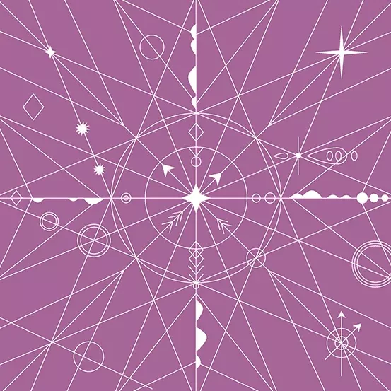Alison Glass | Hopscotch | Century Prints | CS22 | Orchid