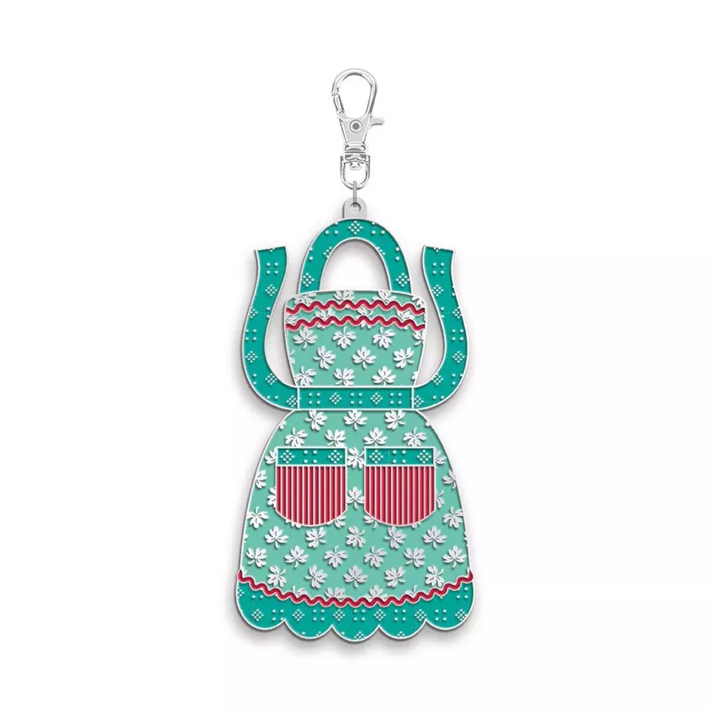 "Baked with love" Enamel Happy Charm™ Apron by Lori Holt for Riley Blake