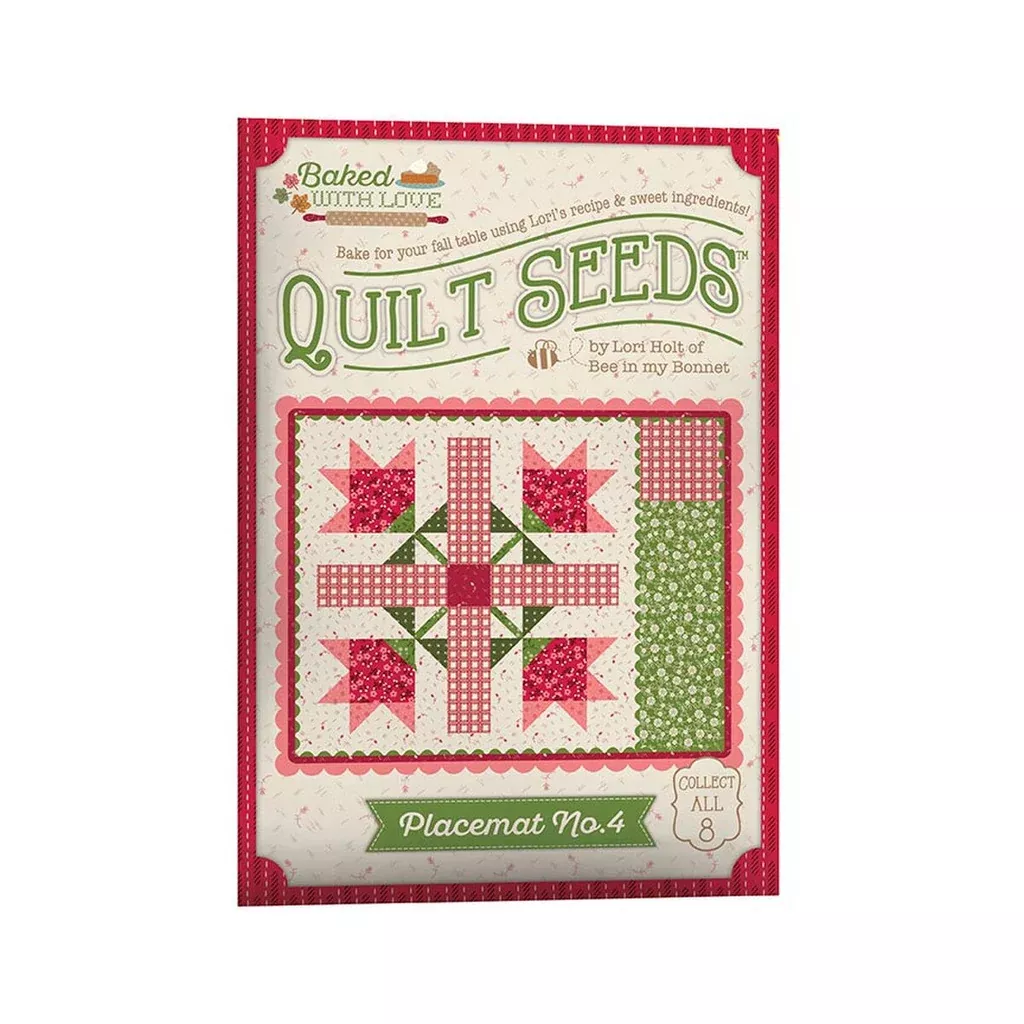 "Baked with love" Quilt Seeds™ Pattern Placemat No. 4 by Lori Holt for Riley Blake