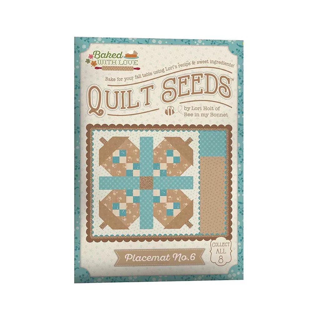 "Baked with love" Quilt Seeds™ Pattern Placemat No. 6 by Lori Holt for Riley Blake