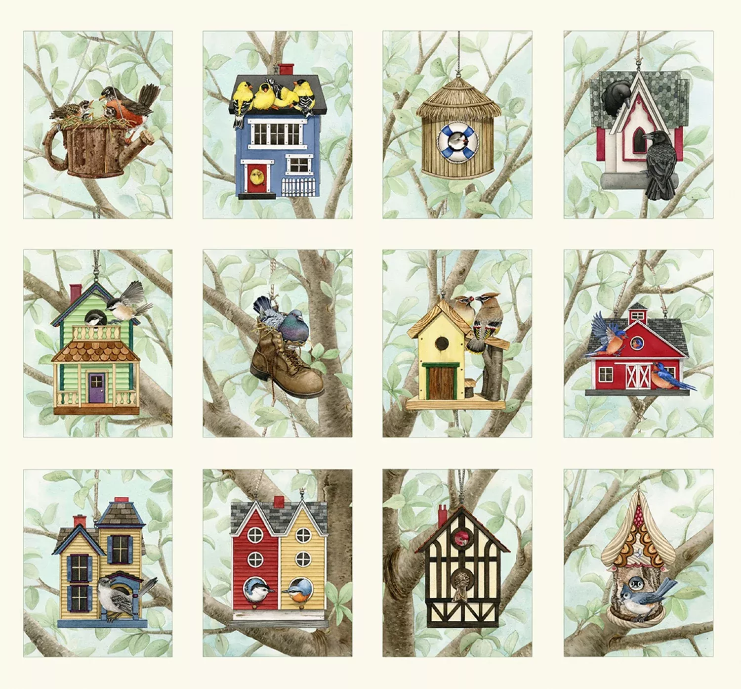 Beautiful Birds Panel Each