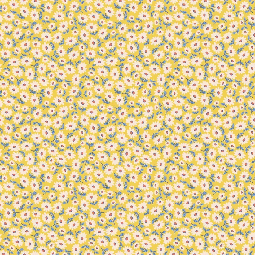 " Bluebells & Buttercups" Sunshine Sugar Daisy By Elea Lutz for Poppie Cotton