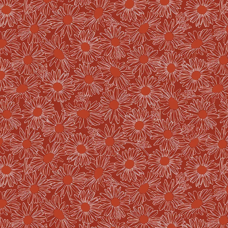 " Front Porch" Cherry Daisy Fieldby Allison Harris for Windham Fabrics
