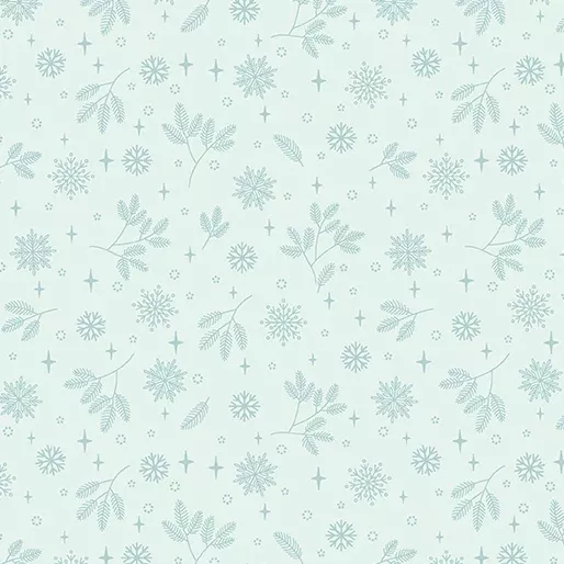 "Holly & Hearth" Flurries Frost by SHELLEY CAVANNA for Benartex