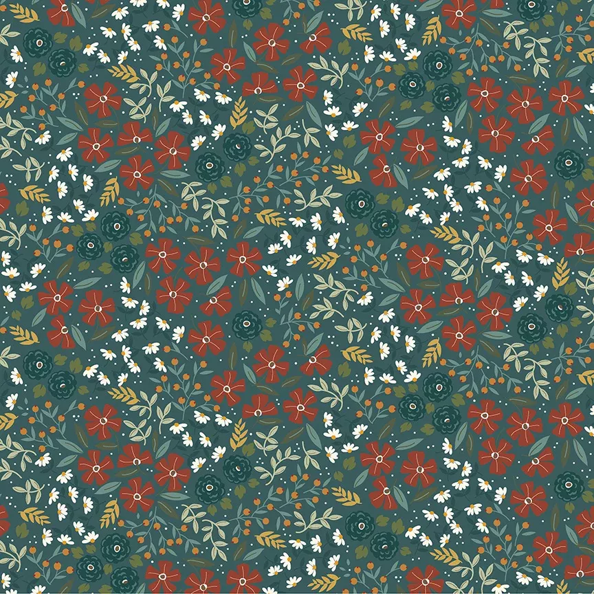 " Honeycrisp" Efflorescent Spruce by Allison Harris for Windham Fabrics