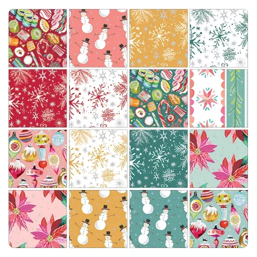 "Magical Season" 10"x10" Bundle (42 pcs) by Katie Daisy for Benartex