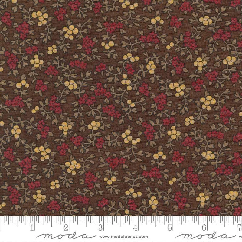 Moda - Betsy Chutchian - Mary Anns Gift - Brown Flower Patch