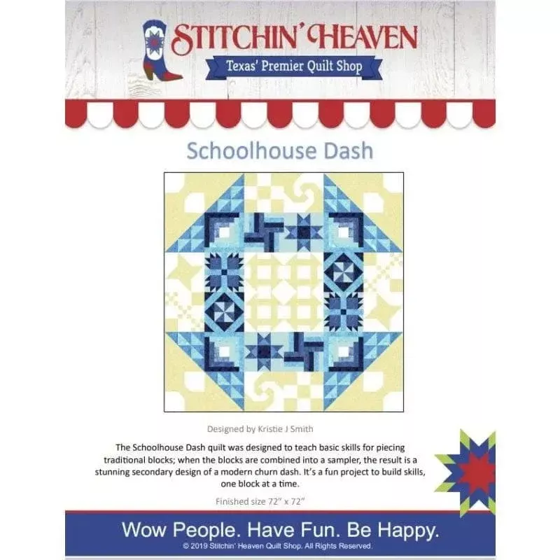 Schoolhouse Dash Quilt Pattern