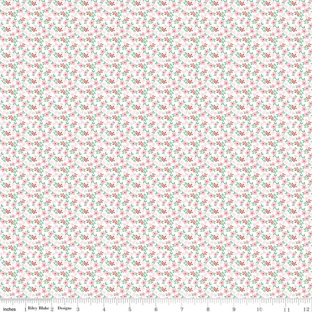 " Whimsical Woodland" Mini Florals Pink By Tasha Noel For Riley Blake