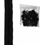 Zippers by the Yard-Black